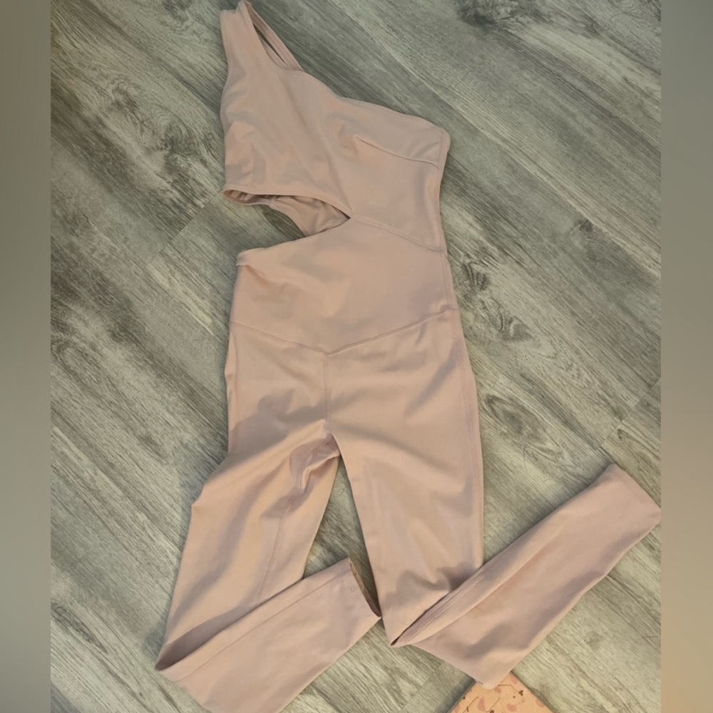 Free People Movement-Transcend Limits Onesie-Color: Pink Salt - Picture 8 of 9